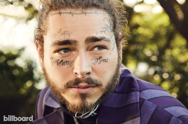 Post Malone for a Billboard photo shoot.