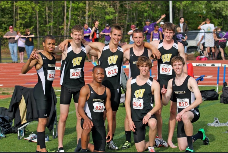 Some members of Team Elite following their 4x4 relays at the Leslie Sherman Invitational.

Top Row (left to right): Brenden Wallace, Troy Sevachko, Alex Krall, Max Chambers, and Jeff Edmondson

Front Row (left to right): Tyrone Walker, Steven Mitchell, and Nathan Kiley