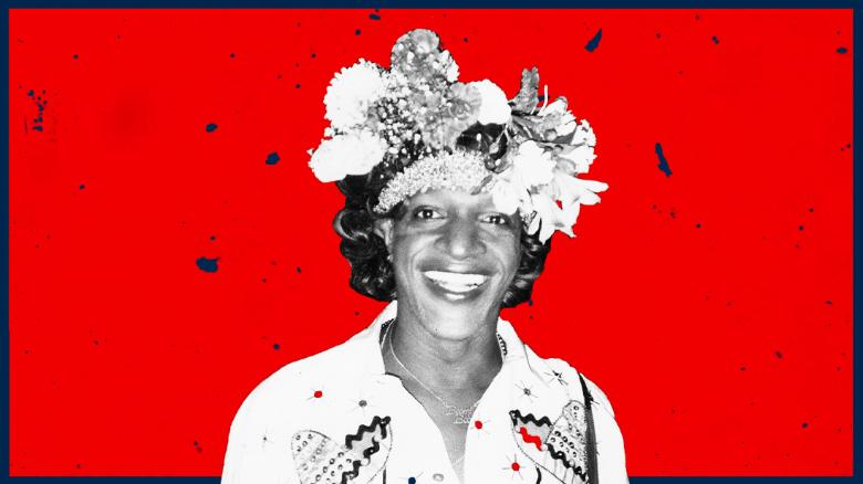 Black transwoman and activist Marsha P. Johnson. 