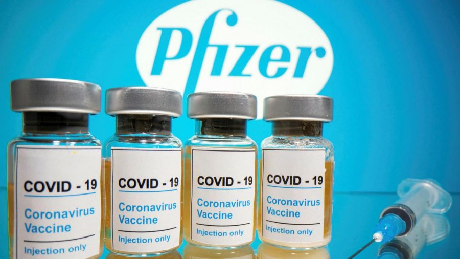 Bottles of Pfizers coronavirus vaccine. Photo Courtesy of CNBC (cnbc.com)