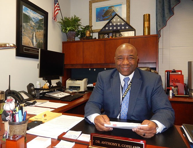 Dr. Copeland in his office.