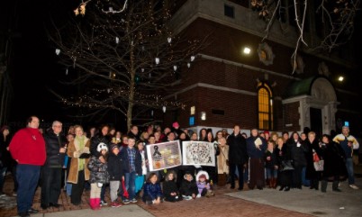 Sandy Hook community gathers for vigil in honor of victims.