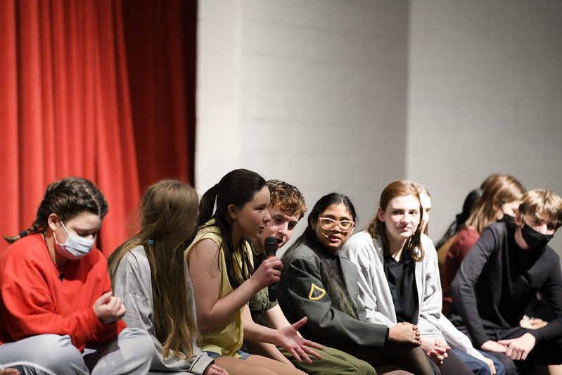 Actors discussing what went into the productions.