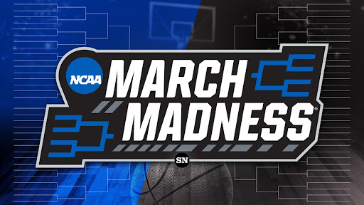 The logo and bracket of March Madness, the second most popular collegiate event in the United states, only rivaling football. Photo courtesy of Sportingnews.com.