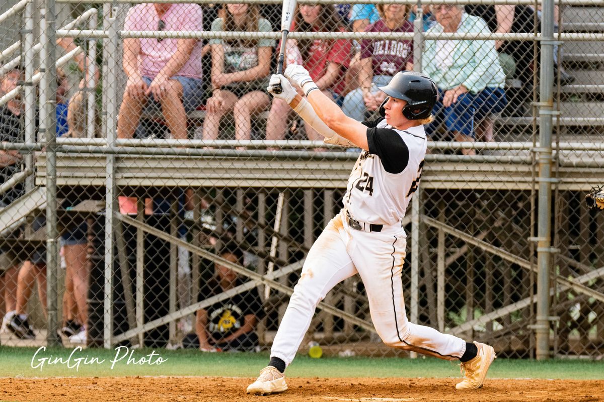 Jonny Farmelo takes a swing for Westfield in the 2023 playoffs. 

