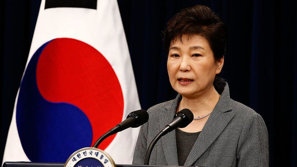 Park Geun-Hye ironically speaking out about the laws of South Korea.