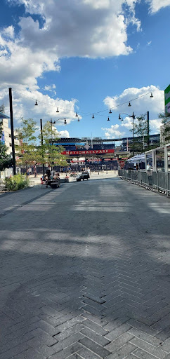 The centerfield entrance and greenery of Nationals Park in Washington D.C. 